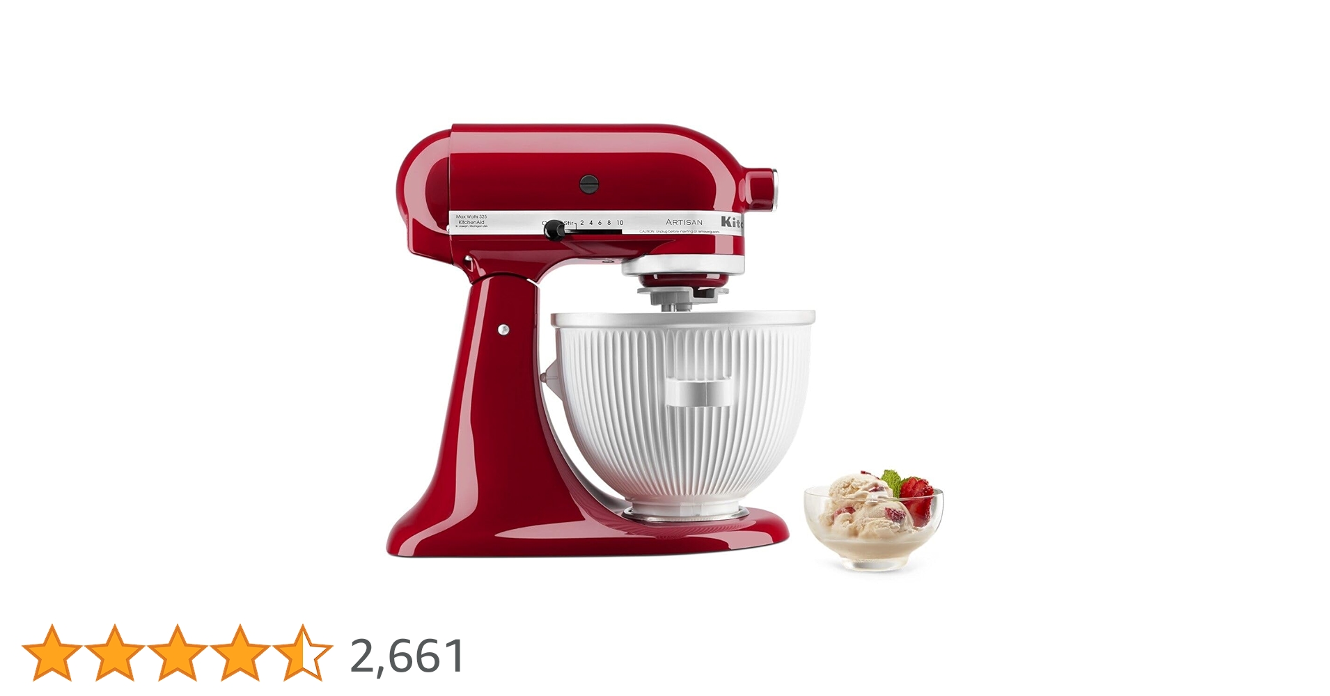 【純正品】KitchenAid アイスクリームメーカー 2クォート Amazon | KitchenAid 2 | KitchenAid | ミキサー・カッター用付属品